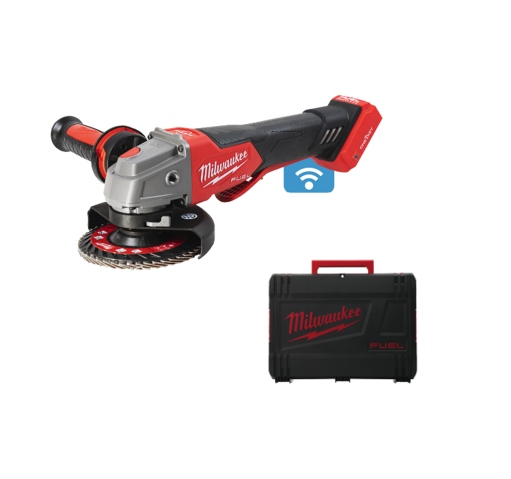 Rebarbadora de Acabamentos 125mm com Travão e Interruptor de Alavanca One-Key M18