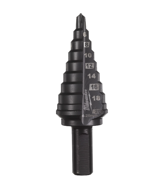 Broca Escalonada de Cobalto com Revestimento ALCrN 4 a 20mm