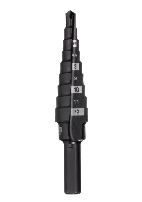 Broca Escalonada HSS 4 a 12mm - passo de 1 mm