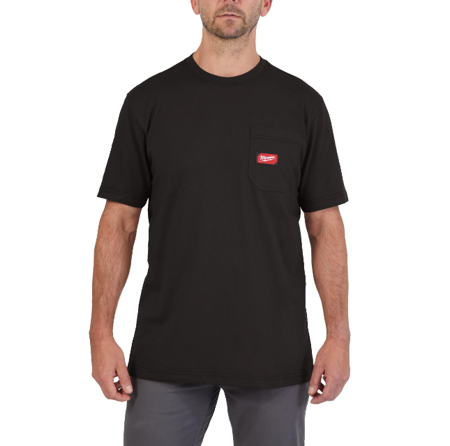 Camisola de Trabalho com Bolso Preta