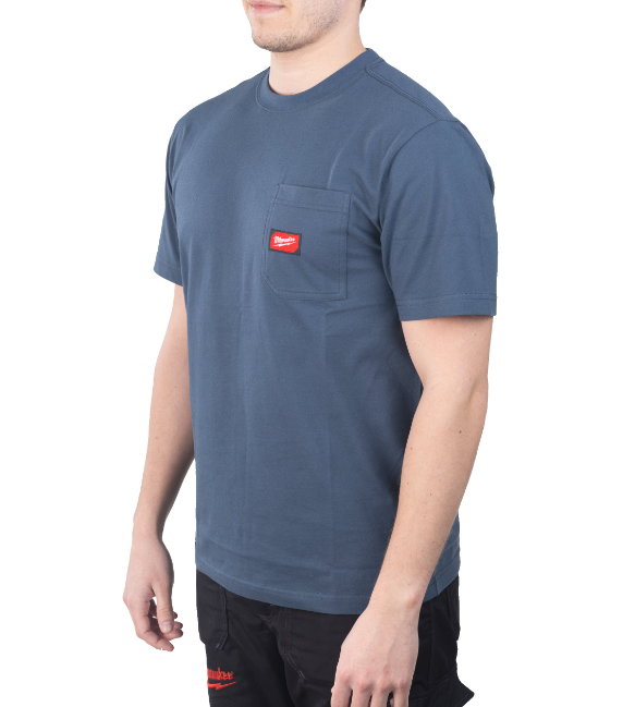Camisola de Trabalho com Bolso Azul - Image 2