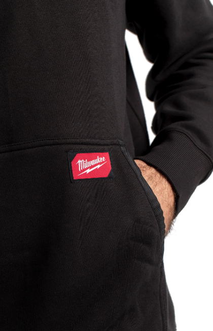 Camisola de Trabalho Ligeira Preta com Capuz - Image 5