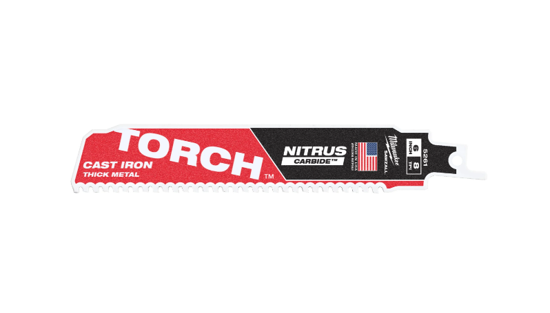 Metal: Lâmina Heavy Duty Torch Nitrus Carbide Pastilhada - 8 Dentes por Polegada (Várias Medidas)