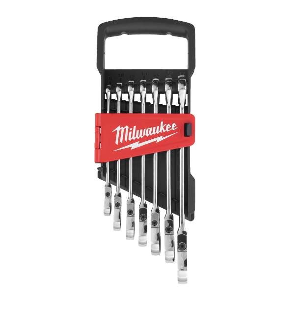Kit de 7 Chaves Combinadas com Roquete Articuladas Maxbite