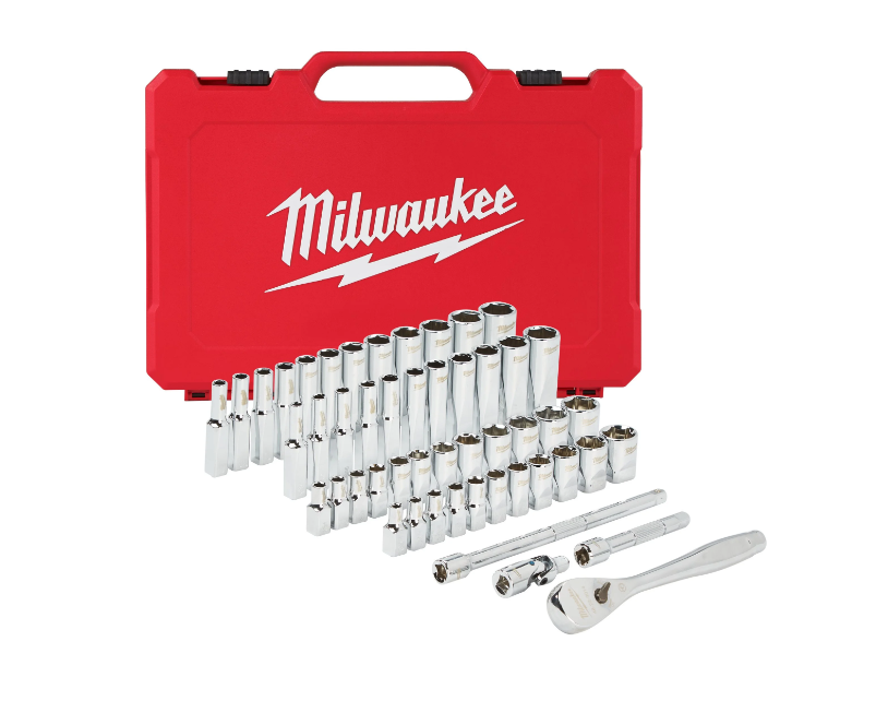 Kit de 50 Peças - Chaves de Roquete + Chaves de Caixa 1/4" Métrico