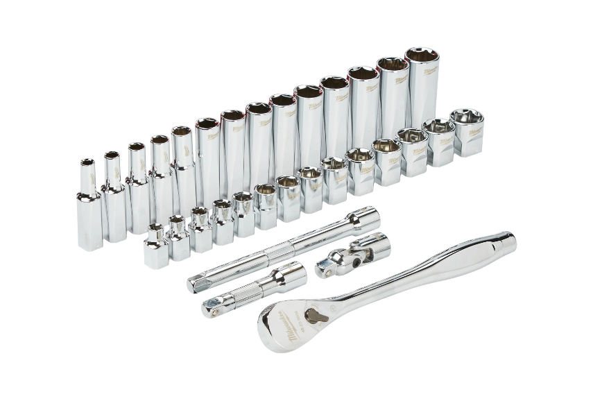 Kit de 32 Peças - Chaves de Roquete + Chaves de Caixa 3/8" Métrico - Image 2