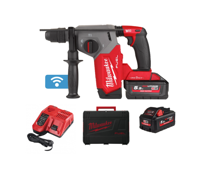 Martelo Combinado SDS-Plus 26mm com Fixtec On-Key M18