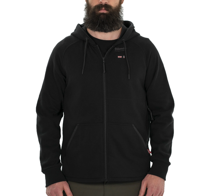 Casaco Aquecido Preto com Capuz M12