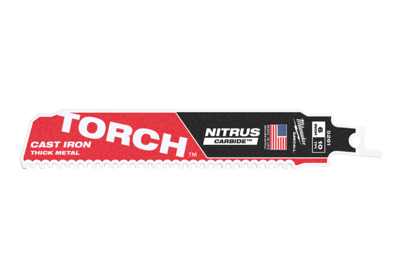 Metal: Lâminas Heavy Duty Torch Nitrus Carbide Pastilhadas -10 Dentes por Polegada (Várias Medidas)